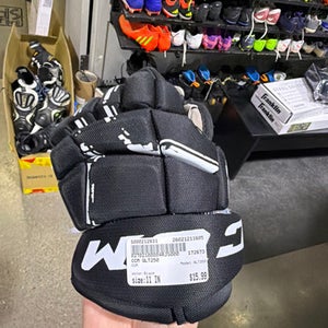 Used CCM QLT250 Junior Gloves Black 11" 11605-S000212831