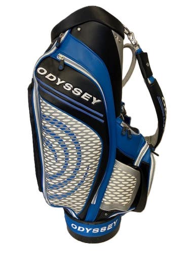 Odyssey Tour Works Staff Bag (10", 6-way top, Black/Blue/White) Golf