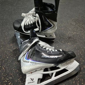 White/Blue 2025 Bauer Vapor Flylite Hockey Skates (Used)