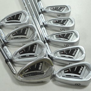 Ping i20 4-W,UW,SW Iron Set Regular Flex White Dot Right CFS Steel # 210454