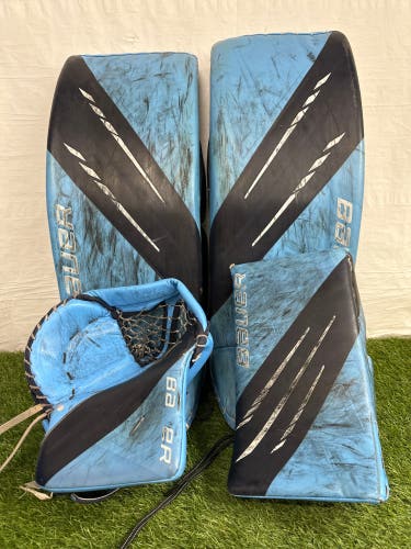 Blue 34" Senior Bauer Hyperlite Goalie Full Set Full Right (Well Used)