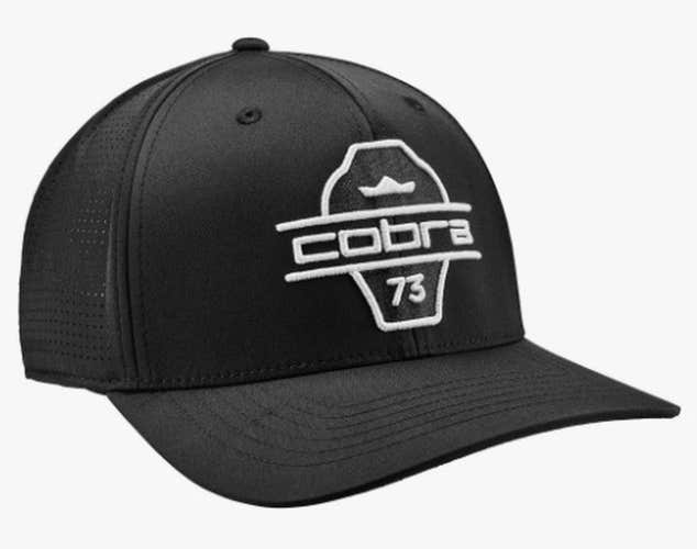 Cobra Split Tour Snapback Cap (Puma Black/White Glow, Adjustable) Golf Hat 2026