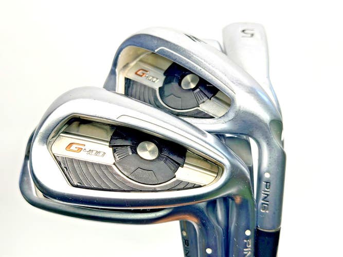 Ping G400 5-PW UW Iron Set Alta CB Black 65 Regular Graphite Shafts White Dot