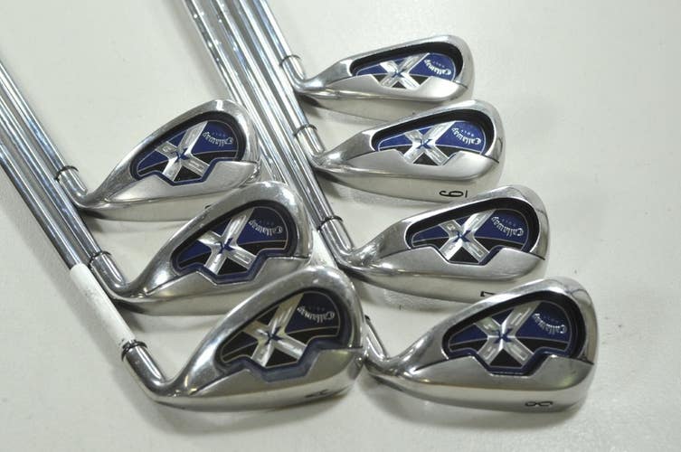 Callaway X-18 5-PW,AW Iron Set Right Uniflex Steel # 209234