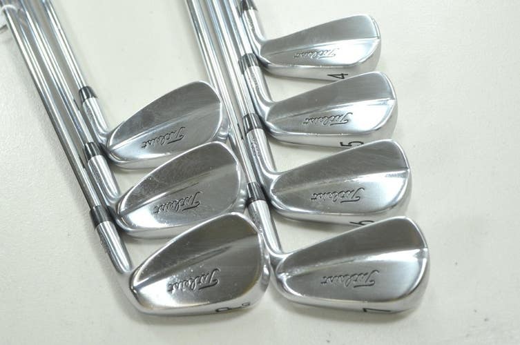 Titleist 620 MB 4-PW Iron Set X-Stiff Flex RH Project X Rifle 6.5 Steel # 210512
