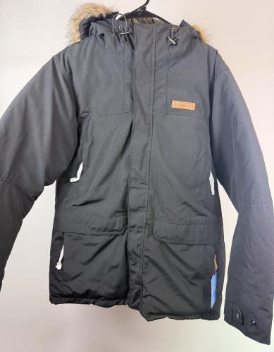 Columbia Marquam Peak Insulated Hooded Parka Coat Men's Largre Black NWT