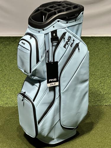 PING 2026 DLX Premium 15-Way Cart Golf Bag Color: Crystal Blue NEW!