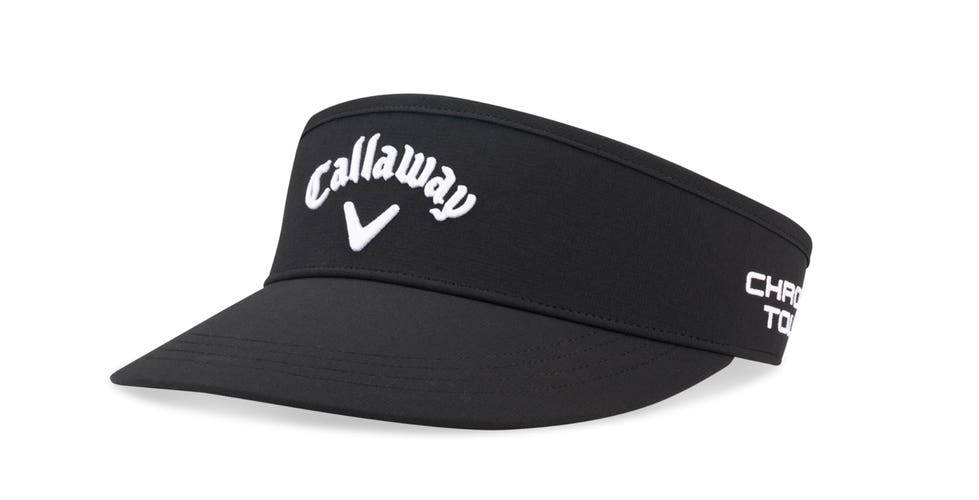NEW 2026 Callaway Golf Tour Authentic High Crown Black Adjustable Golf Visor/Hat