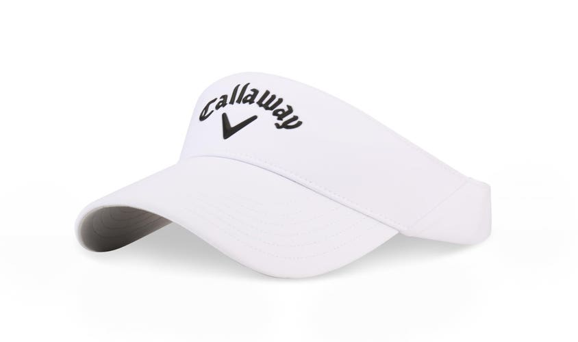 NEW 2026 Callaway Golf Liquid Metal White Adjustable Golf Visor/Hat/Cap