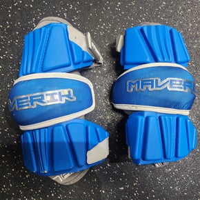 Used Maverik MAX Lacrosse Arm Pads/Guards Royal Blue LG 11849-S000036320
