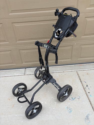 Black Unisex Bag Boy Quad XL Push Cart (Used)