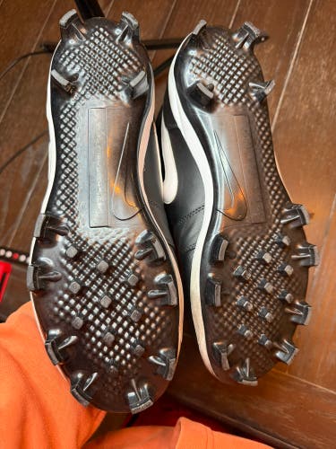 Black Men's Size 13.0 (W 14.0) Adult Nike Air Jordan High Top Molded Cleats (Used)