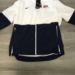 White Team USA Large Men's Nike Dri-Fit Jacket (New)