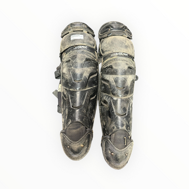 Used All-Star Catchers Leg Guards Black Adult 11375-S000373844