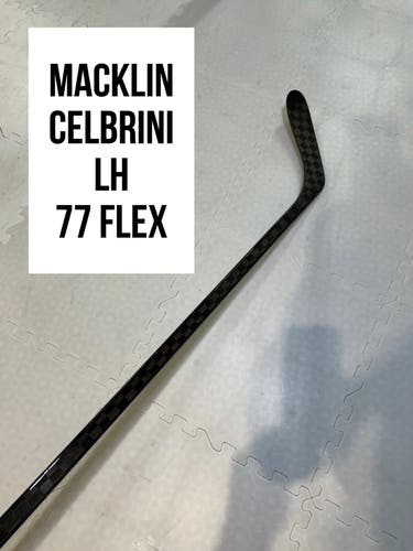 Senior(1x)Left Macklin Celebrini 77 Flex ProBlackStock™ Unbranded Pro Stock Hockey Sticks