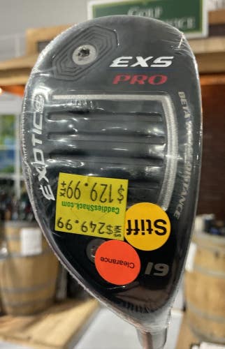 Tour Edge EXOTICS EXS PRO 19 #3 Hybrid TENSEI AV Series 70 Stiff Flex Graphite