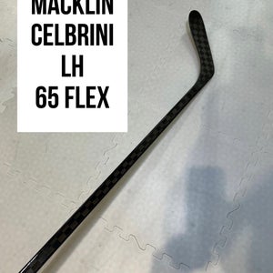 Senior(1x)Left CT: Macklin Celebrini 65 Flex ProBlackStock™ Unbranded Pro Stock Hockey Sticks