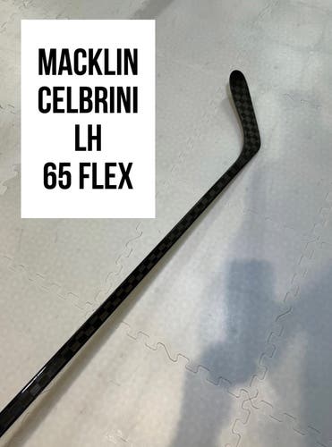 Senior(1x)Left Macklin Celebrini 65 Flex ProBlackStock™ Unbranded Pro Stock Hockey Sticks