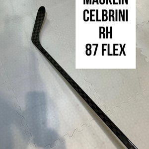 Senior(1x)Right Macklin Celebrini 87 Flex ProBlackStock™ Unbranded Pro Stock Hockey Sticks