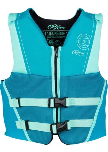 O'Brien Youth Vest Aqua Life Jacket 55-88 lbs. 2232775 NWT