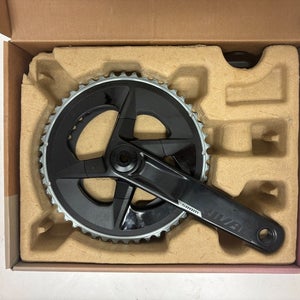 SRAM Rival 172.5mm 48/35 Black Aluminum Double Crankset QUARQ Power Meter NEW