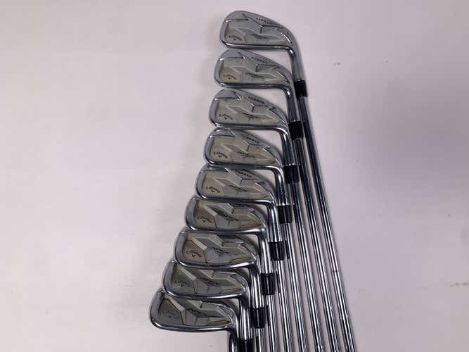Callaway Apex Pro 19 Iron Set 3-PW+GW  Elevate MPH 115g Extra Stiff Mens RH