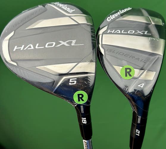 Cleveland Halo XL Fairway Wood / Hybrid Set 5W 18*, 4H 21* Tensei AV Regular NEW