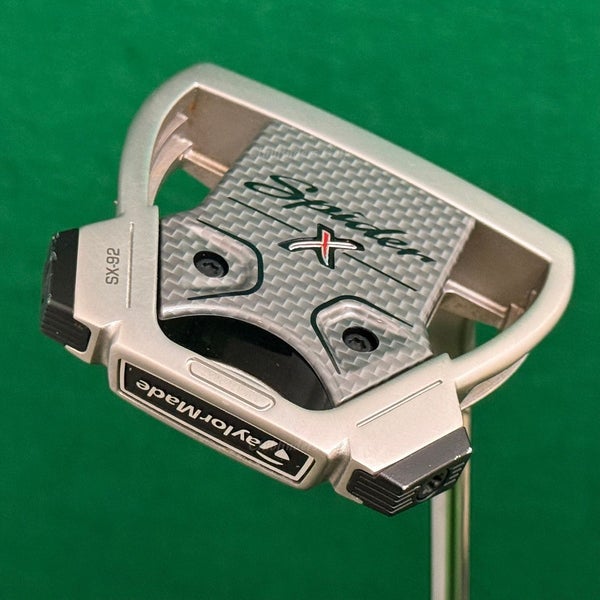 TaylorMade Spider X SX-92 HydroBlast 35"Flow-Neck Mallet Putter w/ Super Stroke