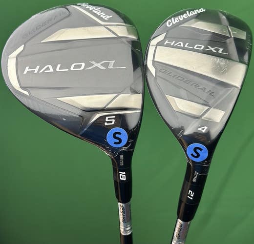 Cleveland Halo XL Fairway Wood / Hybrid Set 5W 18*, 4H 21* Tensei AV Stiff NEW