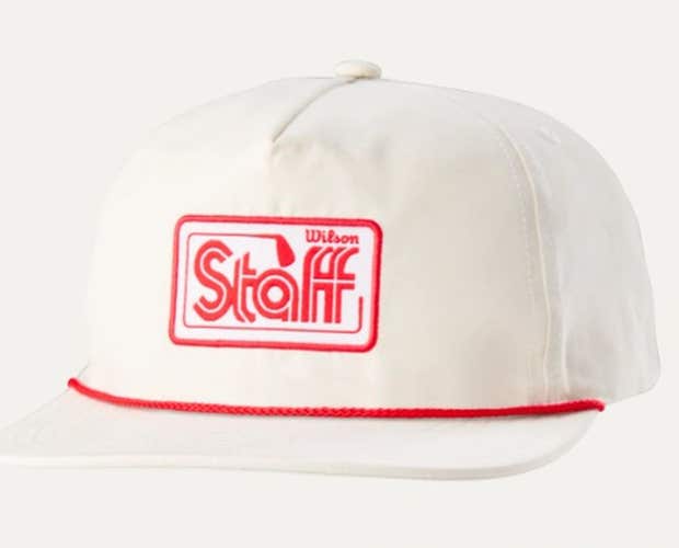Wilson Retro Rope Snapback Hat (Cream, Adjustable) Golf Cap 2026 NEW