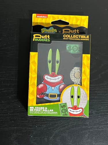 Putt Buddies Divot Tool & Ball Marker Mr Krabs & Dollar