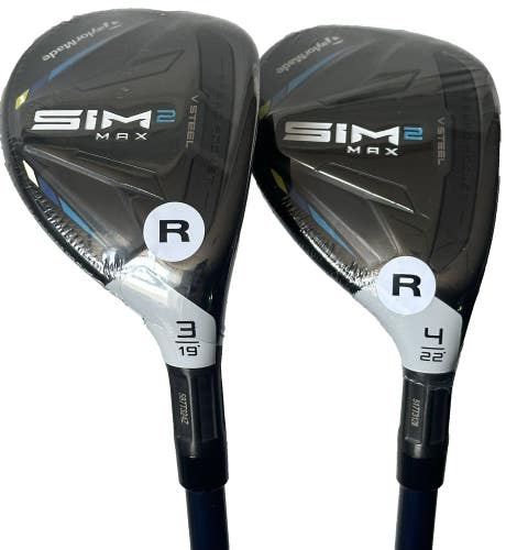 TaylorMade SIM2 MAX Rescue Hybrid Set 3H-19*, 4H-22* Ventus Regular w/ Covers