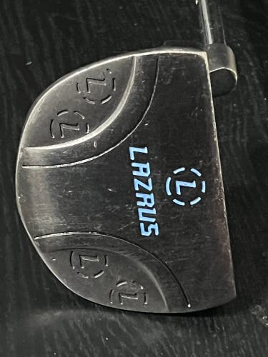 Lazrus Milled Face Mallet Putter Left Handed Stock Grip 34"