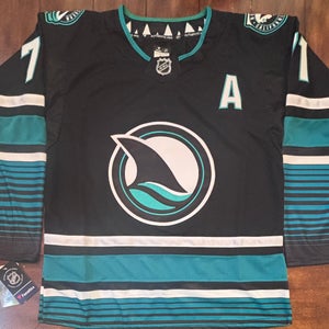 San Jose Sharks Macklin Celebrini Adult Small (46) Black #71 NWT