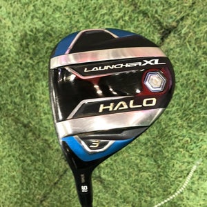 Men's Cleveland Launcher XL Halo Fairway 3 Wood - Project X Cypher 55 Blue Shaft (Used)