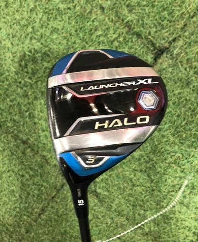 Men's Cleveland Launcher XL Halo Fairway 3 Wood - Project X Cypher 55 Blue Shaft (Used)