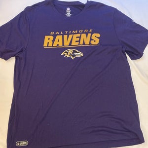 NFL Team Apparel Baltimore Ravens Football Short Sleeve Shirt Men’s XXL