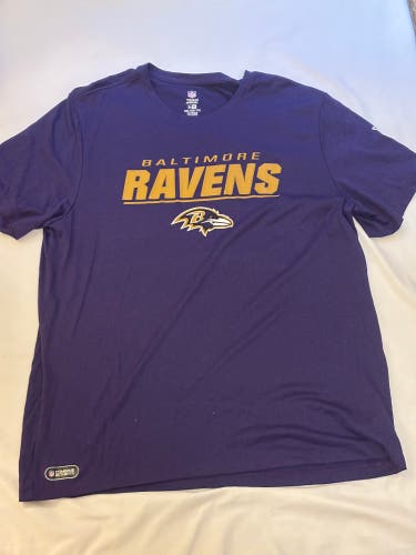 NFL Team Apparel Baltimore Ravens Football Short Sleeve Shirt Men’s XXL