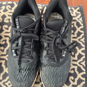 Black Men's Size M 7.5 (W 8.5) Adult Under Armour Yard Turf Low Top Turf Cleats (Used)