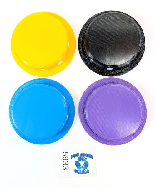 Genesis Valor Diaphragm Cover Purge Front Button 2nd Stage Regulator Scuba Dive