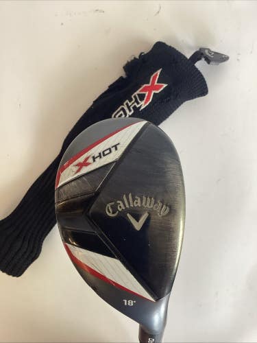 Callaway X Hot Pro Hybrid 18* With Project X 5.5 Regular Graphite Shaft