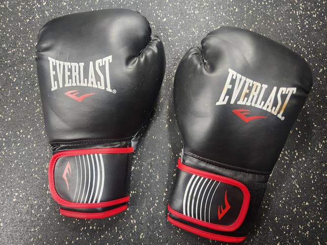 Used Everlast Boxing Gloves Black Senior 14oz 11849-S000036335