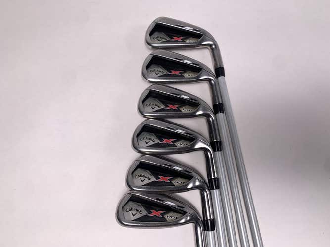 Callaway X Hot 2013 Iron Set 5-PW 75g Regular Graphite Mens RH