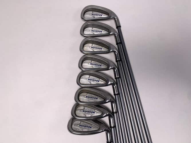 Callaway X-14 Iron Set 3-PW+SW Regular Graphite Mens RH Midsize Grips NO 8 IRON