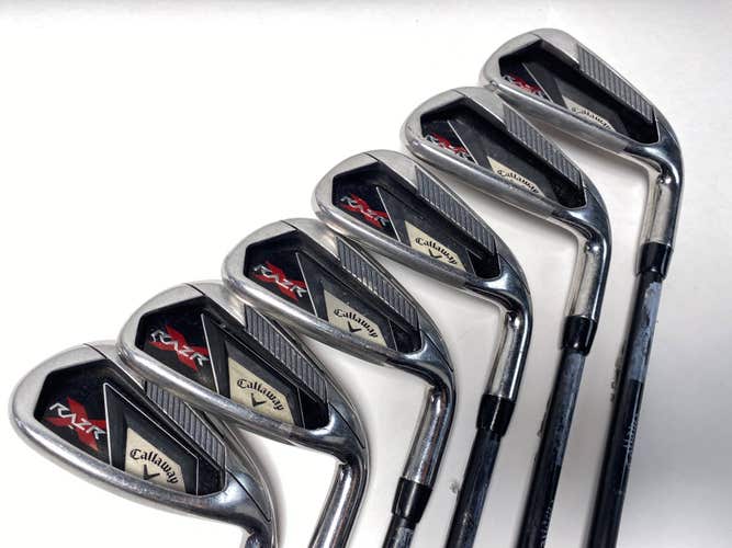 Callaway Razr X Iron Set 6-PW+GW 75g Regular Graphite Mens LH +1''