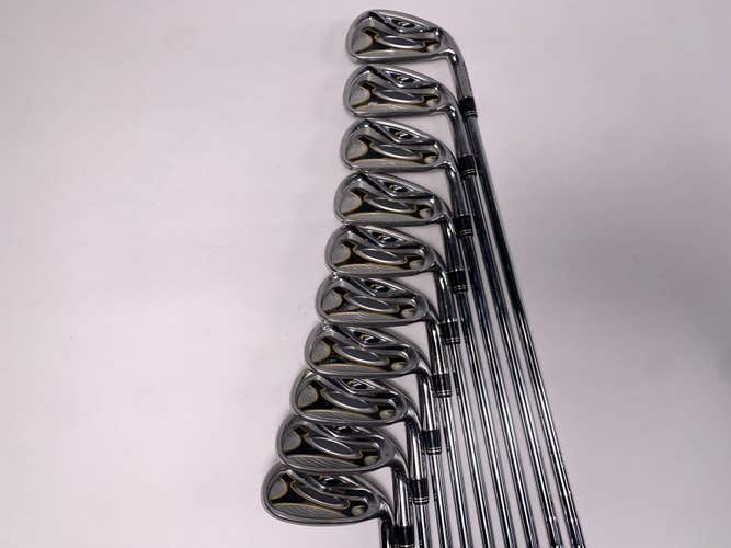 TaylorMade R7 Iron Set 4-PW+AW+SW+LW T-Step 90g Stiff Steel Mens RH