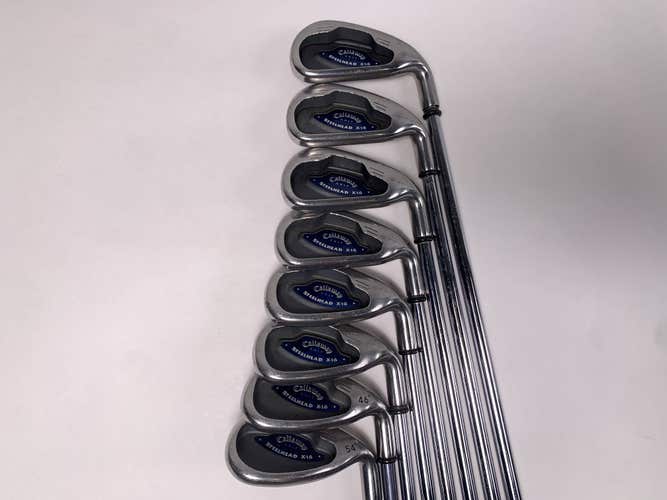 Callaway X-16 Iron Set 4-PW+SW Tour X-Stiff Steel Mens RH