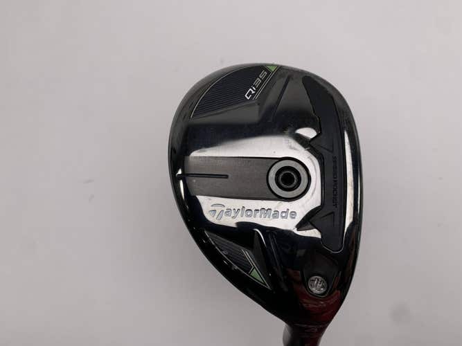 TaylorMade Qi35 Rescue 4 Hybrid 22* Kai'li Blue 85g Stiff Graphite Mens RH