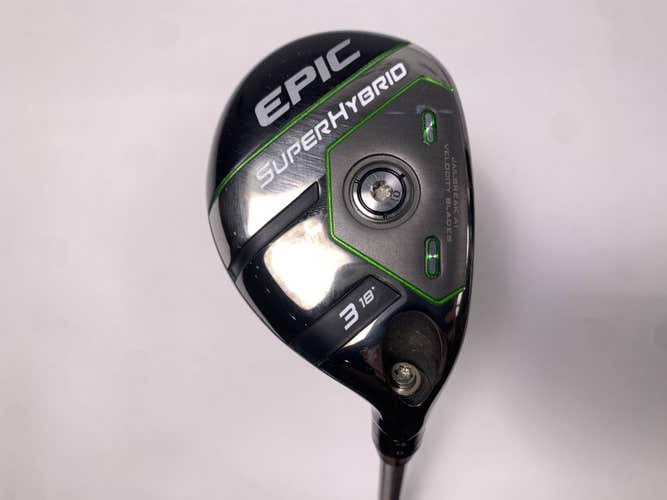 Callaway EPIC Super 3 Hybrid 18* AeroTech Steelfiber fc65 F2 Senior RH