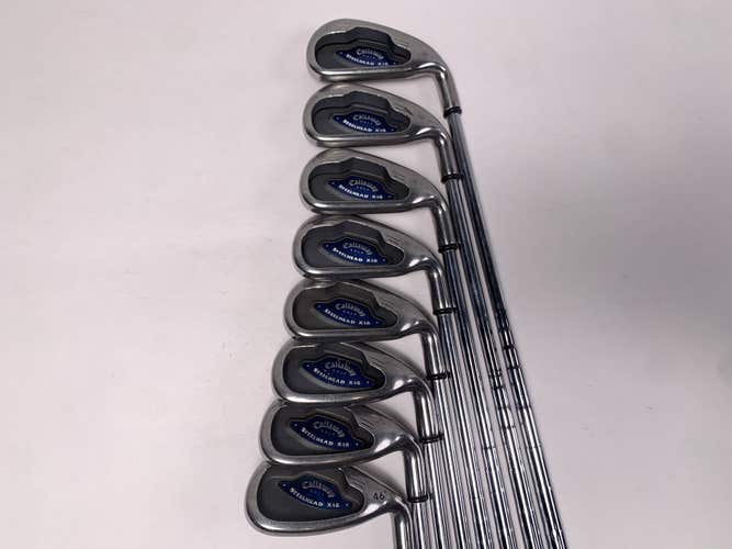 Callaway X-16 Iron Set 3-PW System CW75 Regular Steel Mens RH